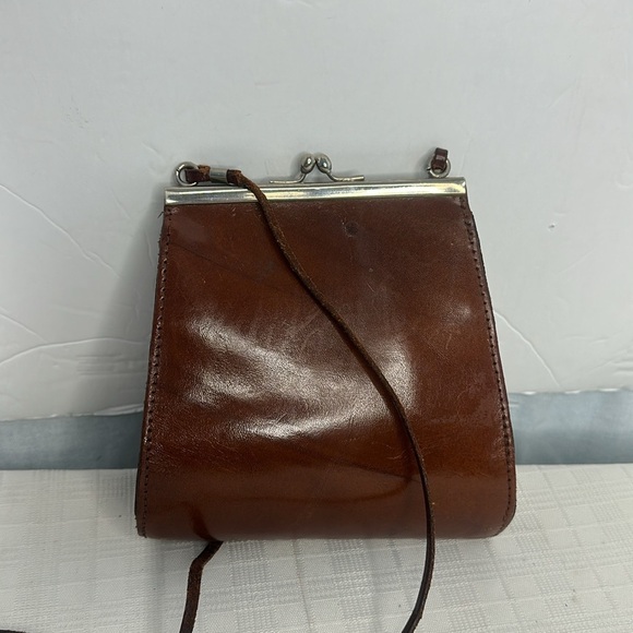 Kiss Lock closure Elegant Brown Mini Bag - Picture 3 of 7